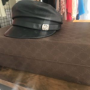 Gucci leather hat